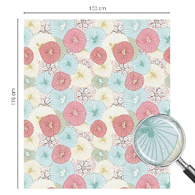 Nepermatoma plėvelė langams Pastelinės gėlės