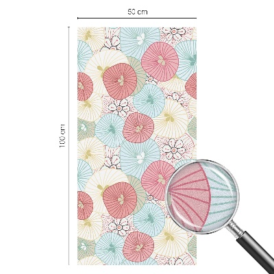 Nepermatoma plėvelė langams Pastelinės gėlės