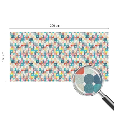 Pieninė plėvelė langams su raštu Spalvingi kvadratai