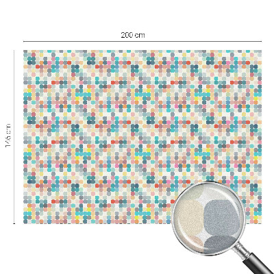 Pieninė plėvelė langams su raštu Spalvingi kvadratai