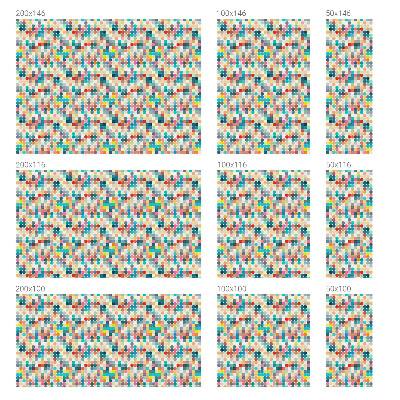 Pieninė plėvelė langams su raštu Spalvingi kvadratai