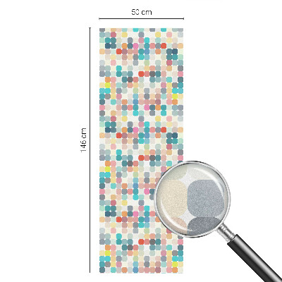 Pieninė plėvelė langams su raštu Spalvingi kvadratai