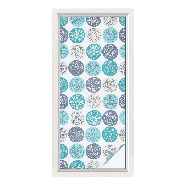 Plėvelė langams privatumui vitražas Geometriniai apskritimai