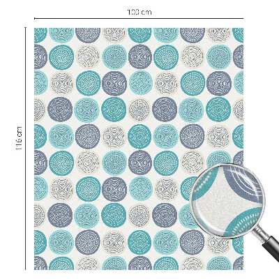 Plėvelė langams privatumui vitražas Geometriniai apskritimai