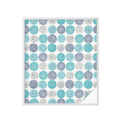 Plėvelė langams privatumui vitražas Geometriniai apskritimai