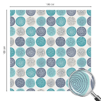 Plėvelė langams privatumui vitražas Geometriniai apskritimai