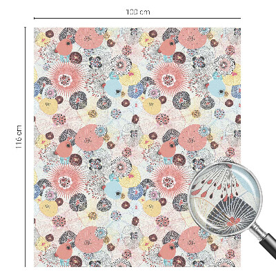 Nepermatoma plėvelė langams Spalvinga gėlė