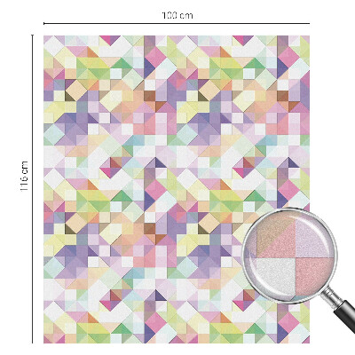 Matinė klijuojama plėvelė langams Abstrakti mozaika