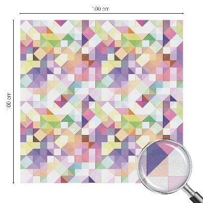 Matinė klijuojama plėvelė langams Abstrakti mozaika