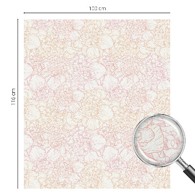 Pieninė plėvelė langams su raštu Gėlių elegancija