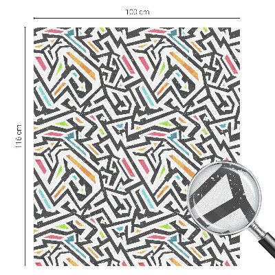 Matinė klijuojama plėvelė langams Abstrakti geometrija