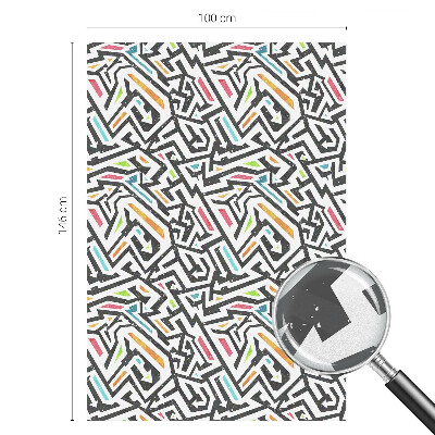 Matinė klijuojama plėvelė langams Abstrakti geometrija