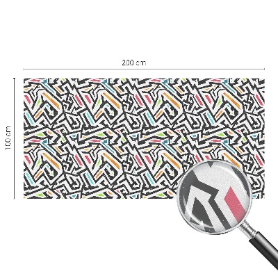 Matinė klijuojama plėvelė langams Abstrakti geometrija