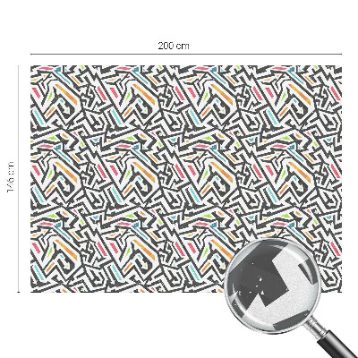 Matinė klijuojama plėvelė langams Abstrakti geometrija