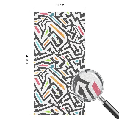 Matinė klijuojama plėvelė langams Abstrakti geometrija