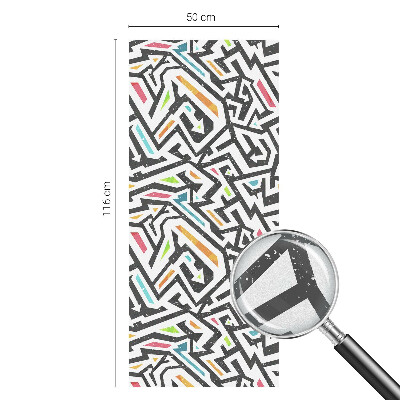 Matinė klijuojama plėvelė langams Abstrakti geometrija