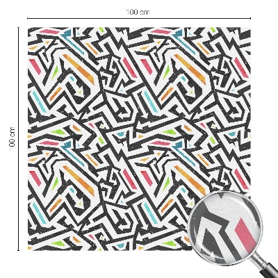 Matinė klijuojama plėvelė langams Abstrakti geometrija