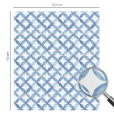 Matinė plėvelė langams su vitražo efektu Geometrinės gėlės