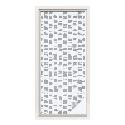 Matinė plėvelė langams su vitražo efektu Minimalistinės linijos