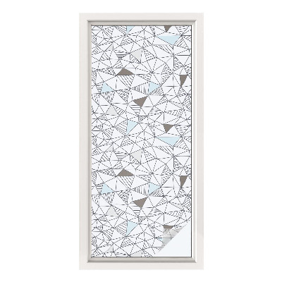 Nepermatoma plėvelė langams Abstrakčios formos