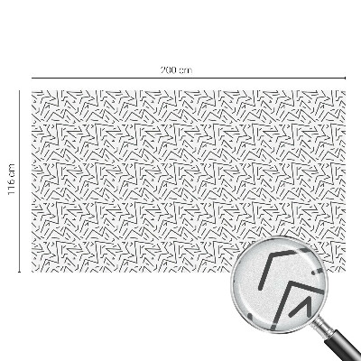 Matinė klijuojama plėvelė langams Abstraktūs zigzagai