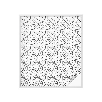 Matinė klijuojama plėvelė langams Abstraktūs zigzagai