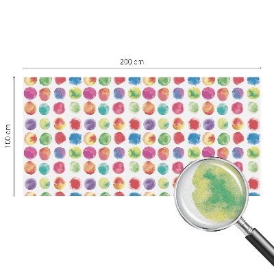 Matinė plėvelė langams su vitražo efektu Spalvingi apskritimai