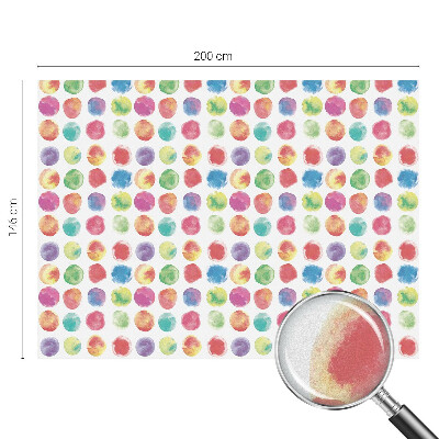 Matinė plėvelė langams su vitražo efektu Spalvingi apskritimai