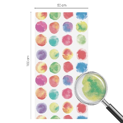 Matinė plėvelė langams su vitražo efektu Spalvingi apskritimai