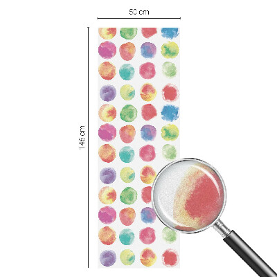 Matinė plėvelė langams su vitražo efektu Spalvingi apskritimai