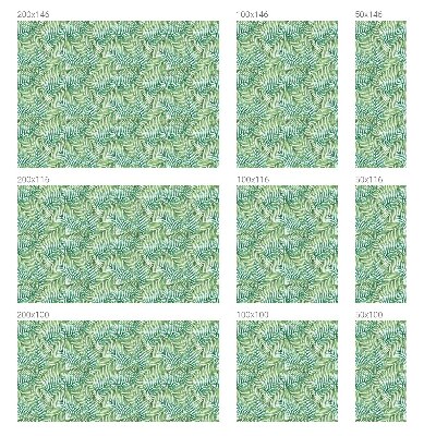 Matinė klijuojama plėvelė langams Žalias papartis