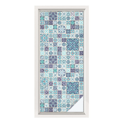 Pieninė plėvelė langams su raštu Gėlių plytelės