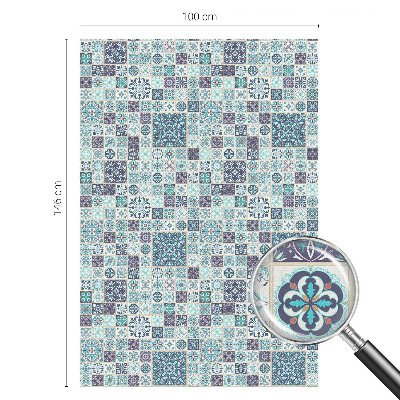 Pieninė plėvelė langams su raštu Gėlių plytelės