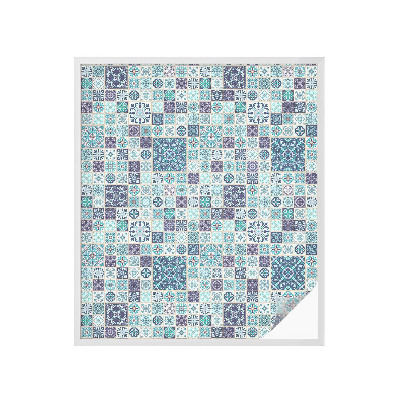 Pieninė plėvelė langams su raštu Gėlių plytelės