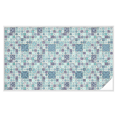 Pieninė plėvelė langams su raštu Gėlių plytelės