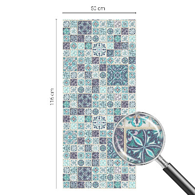 Pieninė plėvelė langams su raštu Gėlių plytelės