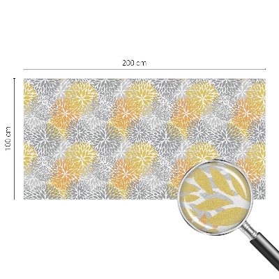 Matinė plėvelė langams su vitražo efektu Spalvingos gėlės