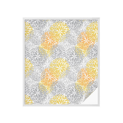 Matinė plėvelė langams su vitražo efektu Spalvingos gėlės