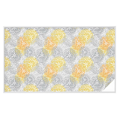 Matinė plėvelė langams su vitražo efektu Spalvingos gėlės