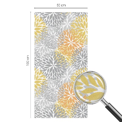 Matinė plėvelė langams su vitražo efektu Spalvingos gėlės