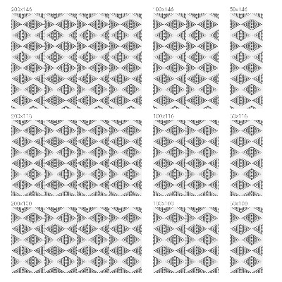 Nepermatoma plėvelė langams Geometriniai deimantai