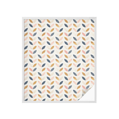 Plėvelė langams privatumui vitražas Lapų raštas