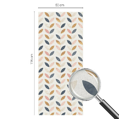 Plėvelė langams privatumui vitražas Lapų raštas