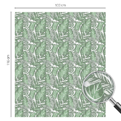 Pieninė plėvelė langams su raštu Žalia harmonija