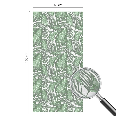 Pieninė plėvelė langams su raštu Žalia harmonija