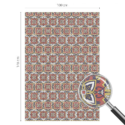 Matinė klijuojama plėvelė langams Gėlių ornamentas