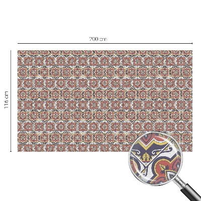 Matinė klijuojama plėvelė langams Gėlių ornamentas