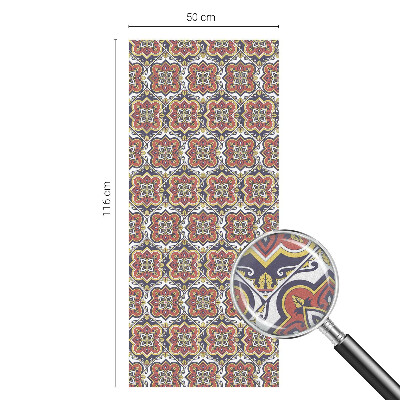 Matinė klijuojama plėvelė langams Gėlių ornamentas