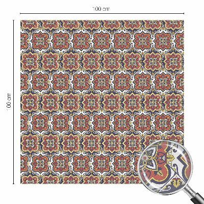 Matinė klijuojama plėvelė langams Gėlių ornamentas