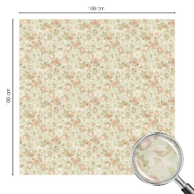 Plėvelė langams privatumui vitražas Gėlių elegancija